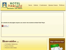 Tablet Screenshot of hotelportalesdelsol.com